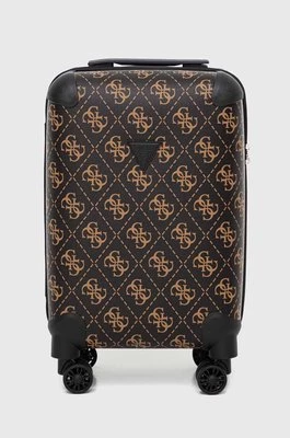 Guess walizka BERTA kolor brązowy TWS868 89830