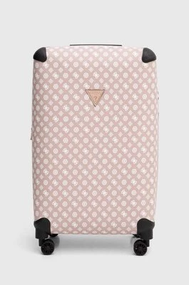 Guess walizka kolor różowy