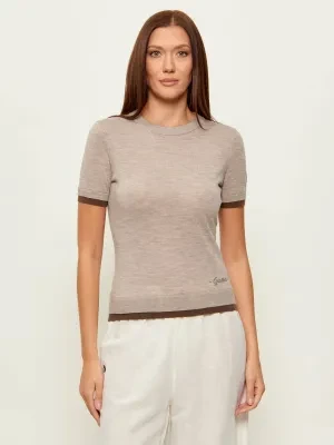 GUESS Wełniany sweter STORMI | Slim Fit