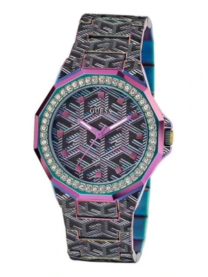 Zdjęcie produktu Guess zegarek damski kolor fioletowy GW0597L2