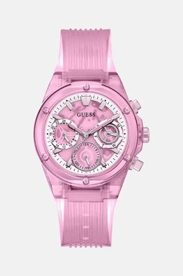 Guess zegarek damski kolor różowy GW0438L2