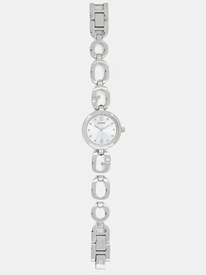 Guess zegarek damski kolor srebrny GW0759L1