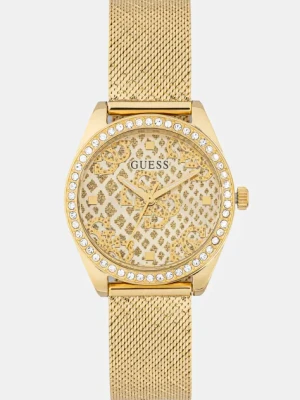 Guess zegarek damski kolor złoty GW0748L2