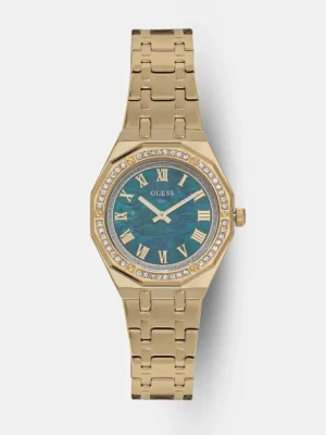 Guess zegarek damski kolor złoty GW0770L2