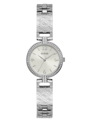 Guess Zegarek kwarcowy "Mini Luxe" w kolorze srebrnym rozmiar: onesize