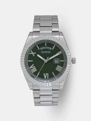 Guess zegarek męski kolor srebrny GW0265G10