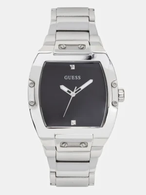 Guess zegarek męski kolor srebrny GW0387G1