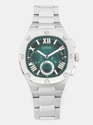 Guess zegarek męski kolor srebrny GW0572G6