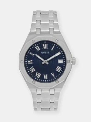 Guess zegarek męski kolor srebrny GW0575G4