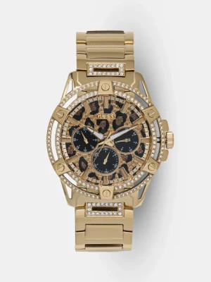 Guess zegarek męski kolor złoty GW0497G4