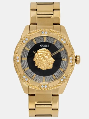 Guess zegarek męski kolor złoty GW0783G1