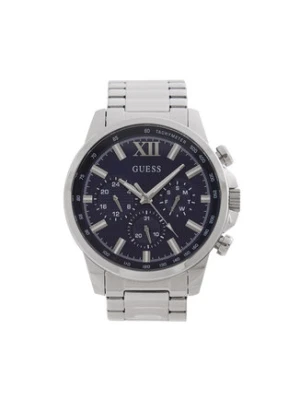Guess Zegarek Walker  GW0900G4 Srebrny