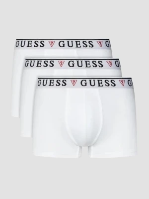 GUESS Zestaw białej męskiej bielizny bokserki 3 Pack, Rozmiar L
