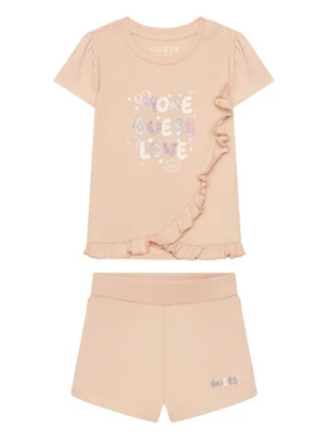 Guess Zestaw dla niemowląt A6GG10 K6YW4 Różowy jasny Regular Fit