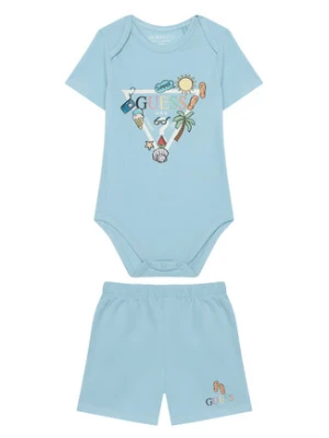 Guess Zestaw dla niemowląt H6GW08 K6YW1 Niebieski jasny Regular Fit