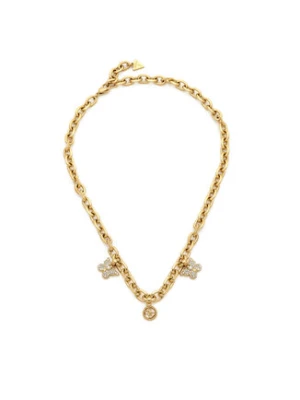 Guess Zestaw naszyjnik i kolczyki JUBN06 129JW Złoty