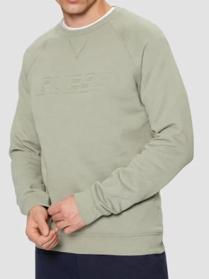 GUESS Zielona bluza męska New Aldwin, Rozmiar M