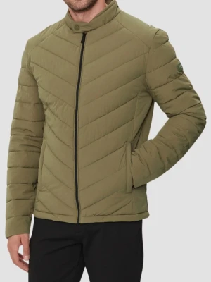 GUESS Zielona kurtka męska Biker Jacket, Rozmiar XXL