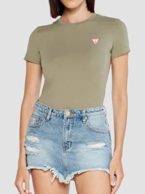 GUESS Zielony damski t-shirt Mini, Rozmiar L