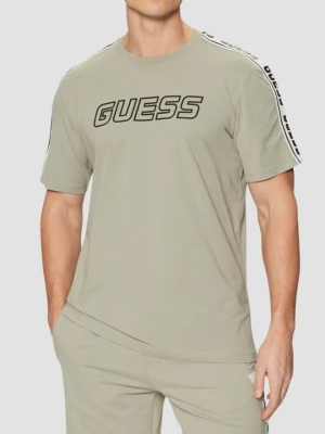 GUESS Zielony t-shirt męski Arlo