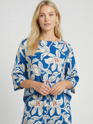 Guido Maria Kretschmer Bluzka damska - Rylie Kobiety wiskoza niebieski|wielokolorowy,