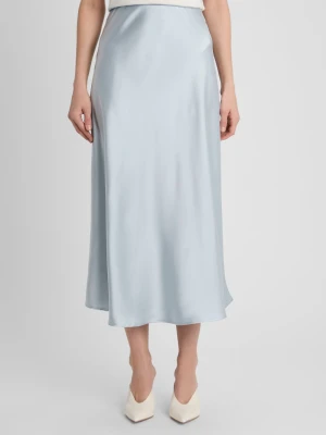 Guido Maria Kretschmer Damska satynowa spódnica - Fabiola Kobiety niebieski jednolity,