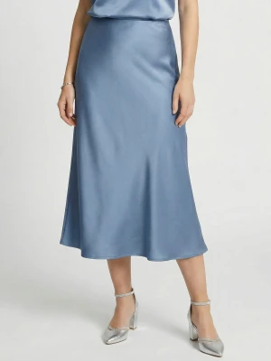 Guido Maria Kretschmer Damska spódnica satynowa Kobiety niebieski,