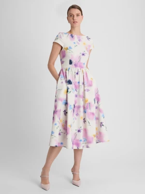 Guido Maria Kretschmer Damski strój codzienny - Bridgerton Kobiety Bawełna biały|lila wzorzysty,
