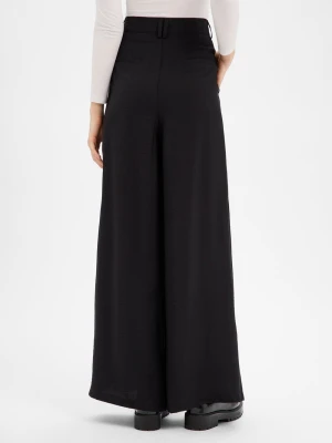 Guido Maria Kretschmer Damskie spodnie materiałowe - Finja Kobiety Sztuczne włókno czarny jednolity,