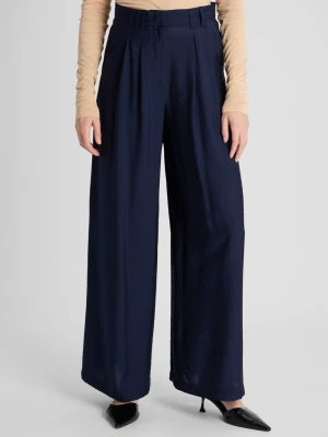 Guido Maria Kretschmer Damskie spodnie plisowane - Finja Kobiety niebieski jednolity,