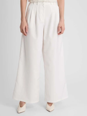 Guido Maria Kretschmer Damskie spodnie plisowane - Kate Kobiety Sztuczne włókno lila jednolity,