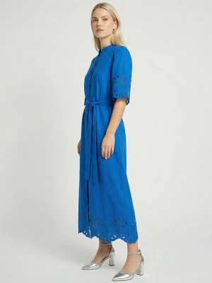 Guido Maria Kretschmer Sukienka damska z bluzką Kobiety Bawełna (100%) niebieski,