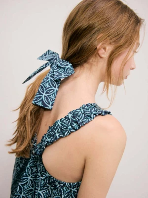 Gumka do włosów z kokardą bladozielony - Dzieci - Rozmiar uniwersalny - MANGO KIDS