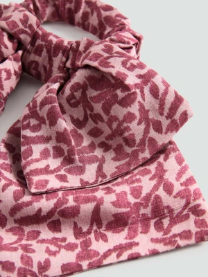 Gumka do włosów z kokardą blady róż - Dzieci - Rozmiar uniwersalny - MANGO KIDS