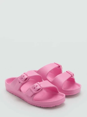 Gumowe klapki ze sprzączkami różowy - Dzieci - - MANGO KIDS