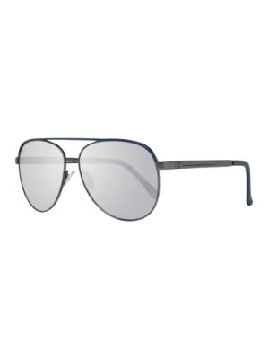 Gunmetal Aviator Okulary przeciwsłoneczne Guess