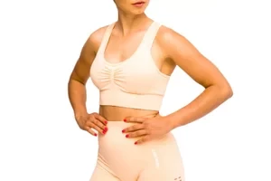 GymHero California Cute Bra BRA-PEACH, Damskie, Pomarańczowe, biustonosze sportowe, poliamid, rozmiar: L