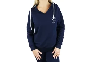 GymHero Hoodie NAVY-RACE, Damskie, Granatowe, bluzy, bawełna, rozmiar: XS