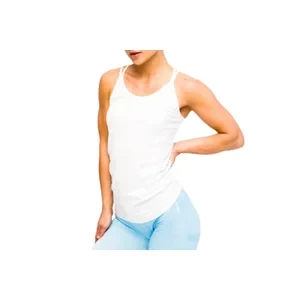 GymHero L.A Classic Basic Tee WHITE-TEE, Damskie, Białe, t-shirty, poliamid, rozmiar: L
