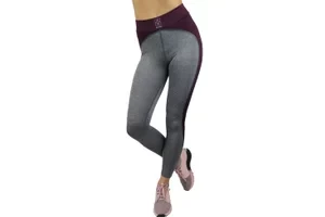 GymHero Leggins GREY-HEART, Damskie, Szare, leginsy, poliester, rozmiar: L