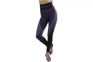 GymHero Leggins HEATHER, Damskie, Fioletowe, leginsy, poliamid, rozmiar: S