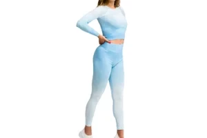 GymHero Leggins Ombre LEG-BABYBLUE, Damskie, Niebieskie, leginsy, poliamid, rozmiar: M