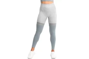 GymHero Leggins Stripes GRAPHITE, Damskie, Szare, leginsy, poliamid, rozmiar: L