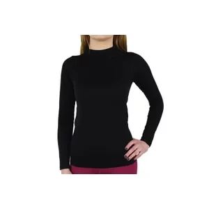 GymHero Longsleeve Seamless 766-BLACK, Damskie, Czarne, longsleevy, poliamid, rozmiar: L