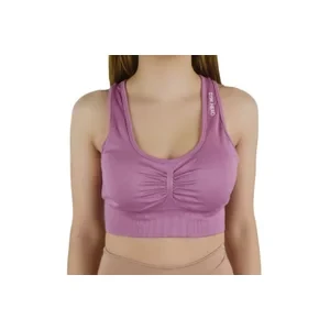 GymHero Miami Cute Bra BASIC-MAUVE, Damskie, Fioletowe, biustonosze sportowe, poliamid, rozmiar: L