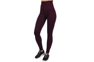 GymHero Push Up Leggings 763-BURGUND, Damskie, Bordowe, leginsy, poliamid, rozmiar: S