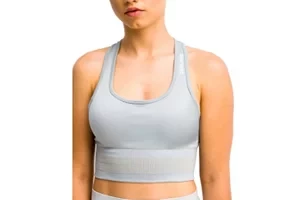 GymHero Stripes Bra BRA-GRAPHITE, Damskie, Szare, biustonosze sportowe, poliamid, rozmiar: M