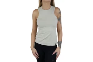 GymHero Tank TOP-NUDE, Damskie, Beżowe, t-shirty, bawełna, rozmiar: XS