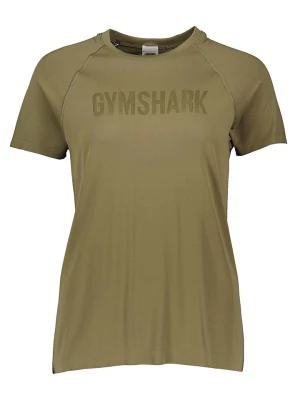 Gymshark Koszulka sportowa "Fit" w kolorze khaki rozmiar: XS