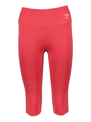Gymshark Legginsy sportowe "Training" w kolorze czerwono-różowym rozmiar: M